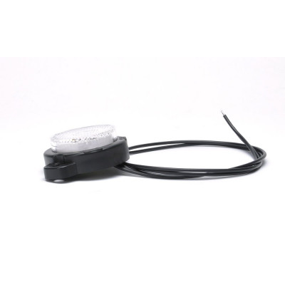 Lampa LED obrysowa przednia biała okrągła (650)