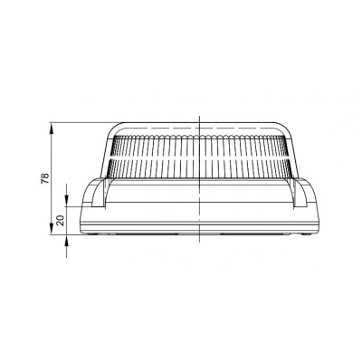 LED warning lamp yellow 12V-24V FT-100 3S DF LED