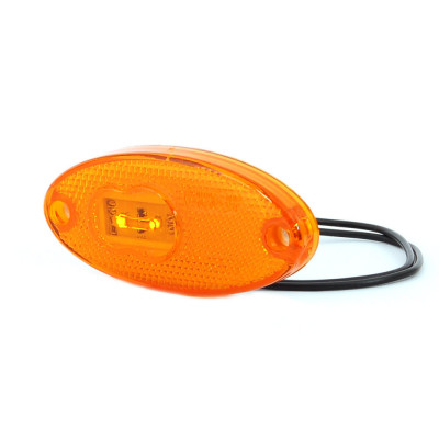 Lampa LED pozycyjna boczna owalna żółta 308P
