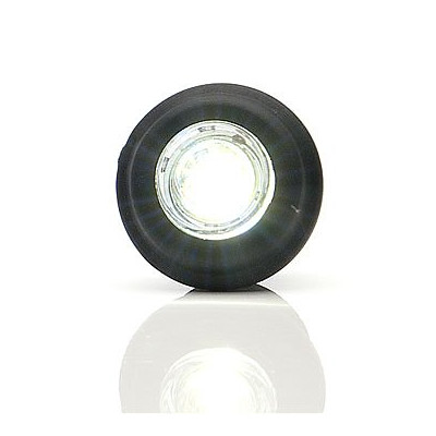 Lampa LED obrysowa przednia biała okrągła (668)