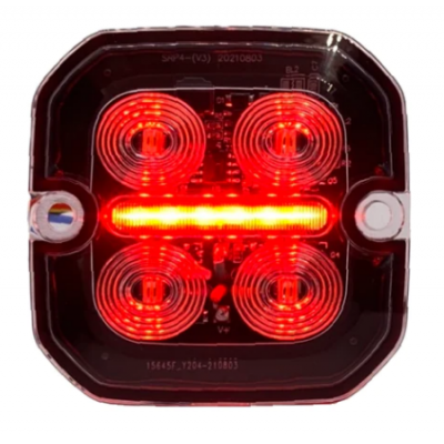 Lampa LED ostrzegawcza ze św.pozycyjnym 10V-30V S038AAR  E9
