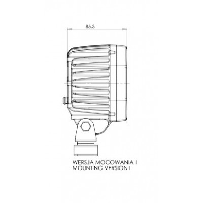 LED Arbeitsscheinwerfer 7000Lm Streulicht Licht 12 LED 12V-24V 1207