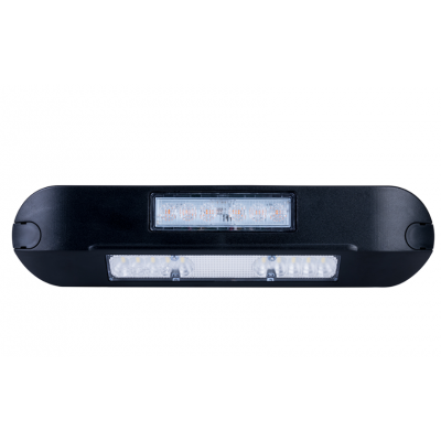 Lampa LED robocza  ze światłem ostrzegawczym 12/24V LRD3043/BL/A1/4K