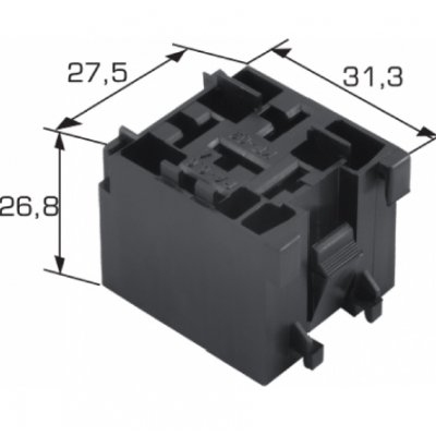 5-way mini relay housing set with J-2,5 terminals WQZ-05AB