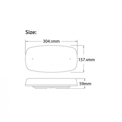 MINI LED-Warnleuchte mit Magnet 12/24V (W12D)