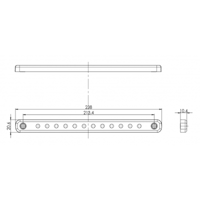 LED brake STOP lamp 12-24V  1395KR
