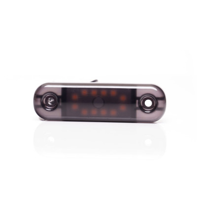 LED Seitliche Umrissleuchte 12LED SLIM 12V-24V 2339 BLACK