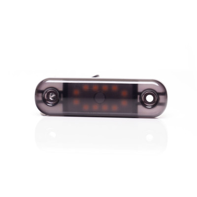 LED Hintere Umrissleuchte 12LED SLIM 12V 24V 2337 BLACK