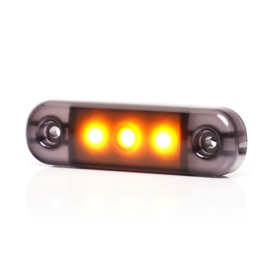 Lampa LED pozycyjna boczna 3LED SLIM 12V-24V 2336 BLACK