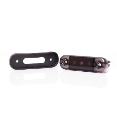 LED Seitliche Umrissleuchte 3LED SLIM 12V-24V 2336 BLACK