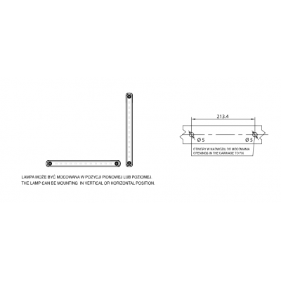 LED front position lamp 12LED SLIM 12-24V 2341 BLACK