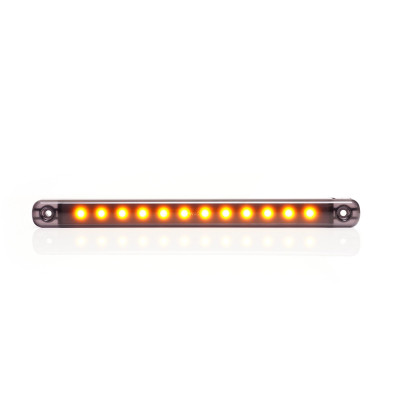 LED Seitliche Umrissleuchte 12LED SLIM 12V-24V 2342 BLACK