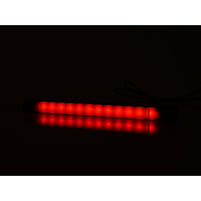 Rear position LED lamp 12LED SLIM 12V-24V 2331 BLACK