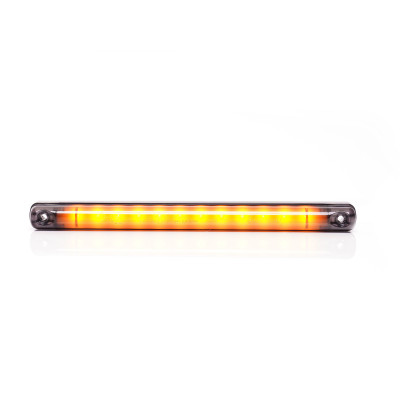 Side position LED lamp 12LED SLIM 12V-24V 2333 BLACK