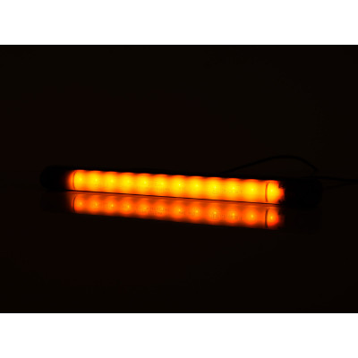 LED Seitliche Umrissleuchte 12LED SLIM 12V-24V 2333 BLACK