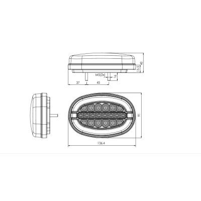 LED Arbeitsscheinwerfer 12-24V (1458)