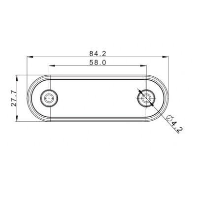 LED Vordere Umrissleuchte Gelb 12V-36V FT-073Z DARK