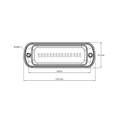 LED-Arbeitsscheinwerfer 30LED 12/24V W229 (1501)