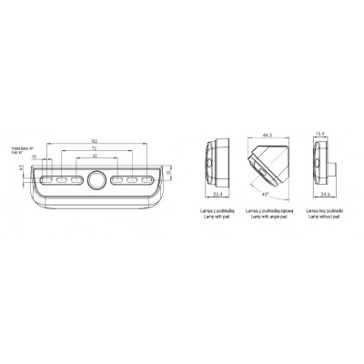Lampa LED robocza 30LED 12/24V W229 (1501)