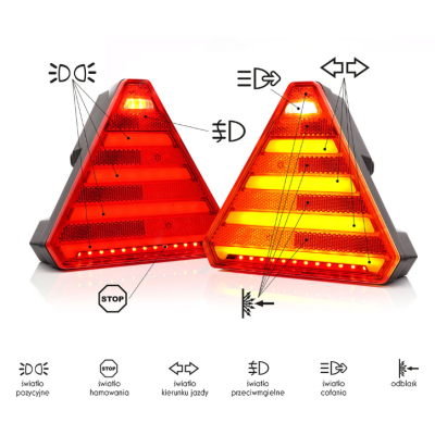 LED rear lamp, 5-function, 1619 L/P 12-24V,ECE