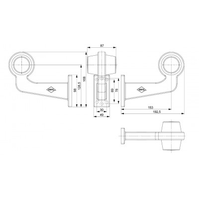 LED Vordere Hintere LKW PKW Anhänger Umrissleuchte LINKS 12V-24V LD2604