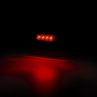 LED rear marker lamp red SLIM LD2329 GRAPHITE