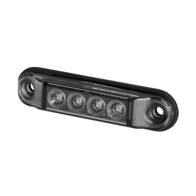 LED-Rückmarkierungsleuchte rot SLIM LD2329 GRAPHITE