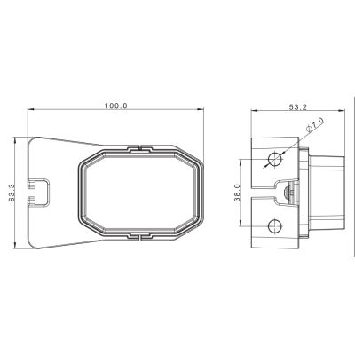 LED gelbe Begrenzungsleuchte 12V/24V FT-001ZI LED