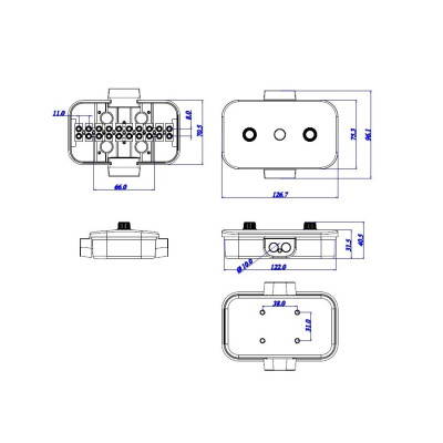 10-pole electrical box (E4036)