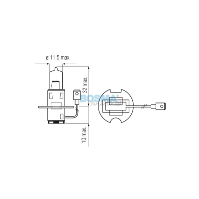 Light bulb  24V 70W H3 PK22s (0355)