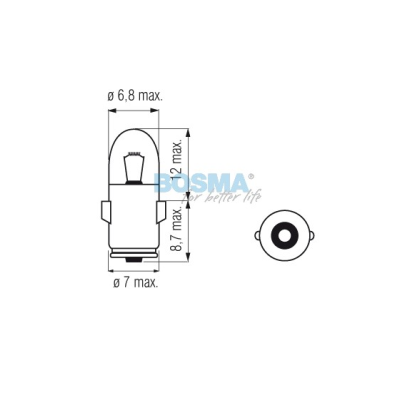 Light bulb  24V 2W BA7s (0768)