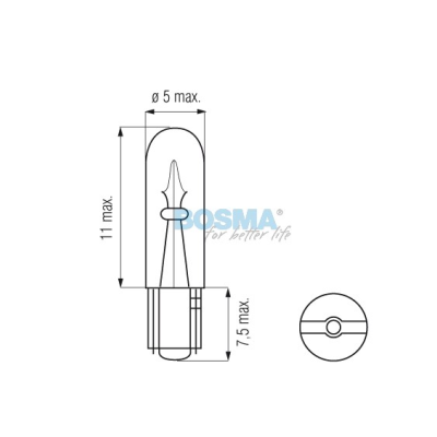 Glühbirne  24V 1,2W B8,5d (0973)