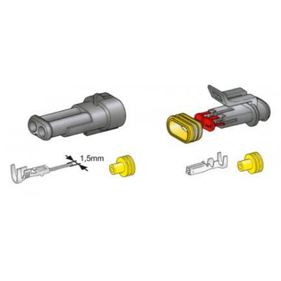 SuperSeal cable connector 1-wire 1.5mm TQZ-31ABS