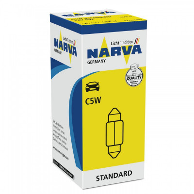 Żarówka rurka 12V 5W 35mm C5W SV8,5 NARVA 17125