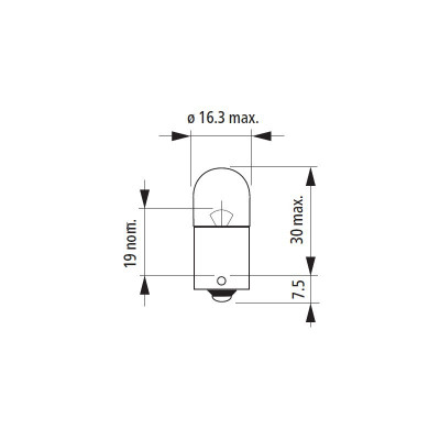 Light bulb R10W 12V 10W BA15s NARVA 17311