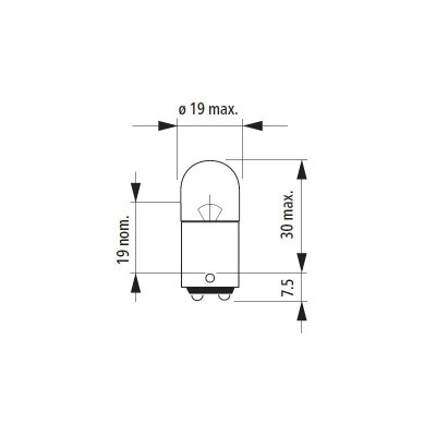 Glühbirne R5W 12V 5W BA15s NARVA 17171