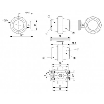 Lampa LED kierunkowskazu LKD 2608