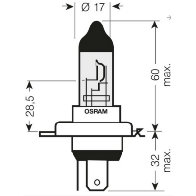 Glühlampe 2XH7 12V 55W OSRAM PX26d Cool Blue INTENSE 5000K +100%