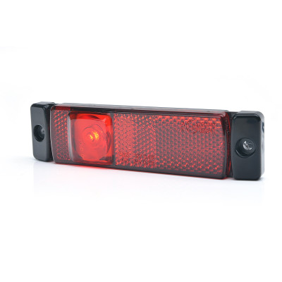 LED rear marker lamp red 12V-24V W45S (1233) ECE