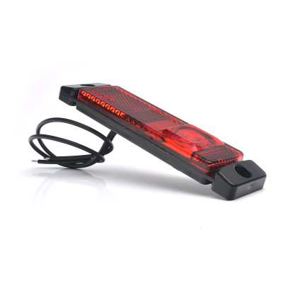 LED rear marker lamp red 12V-24V W45S (1233) ECE