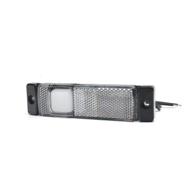 Lampa LED obrysowa przednia biała 12V-24V W45NS (1237) ECE