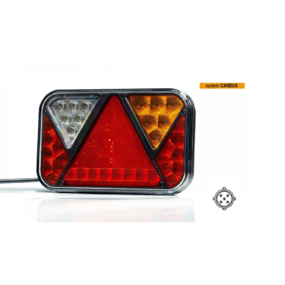 LED-Rückleuchte rechts 12V mit Kennzeichenbeleuchtung CANBUS FT-270P TB LED O COF Bajonett 5-polig