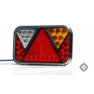 LED-Rückleuchte RECHTS 12V ohne Kennzeichenbeleuchtung FT-270P BAYONET 5-PIN