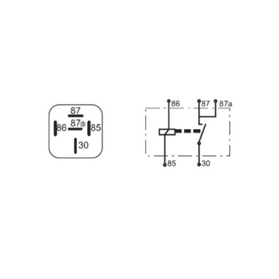 Light relay 5-pin 24V 20A type 551