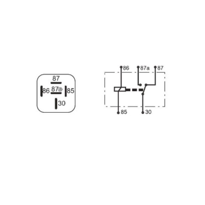Light relay 5-pin 24V 20A type 571