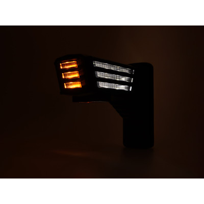 LED-Front-/Rück-/Seitenmarkierungsleuchte RECHTS 12-24V 2550P ECE kurzer Arm