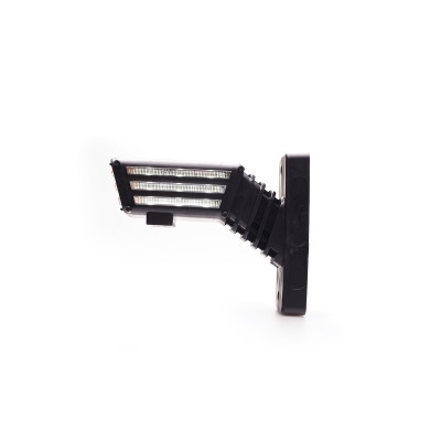 LED-Front-/Rück-/Seitenmarkierungsleuchte RECHTS 12–24 V 2550P Spot kurzer Arm E20 ECE