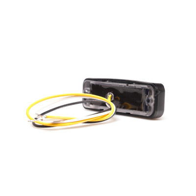 Lampa LED ostrzegawcza żółta błyskowa 12V/24V (2463) ECE E20