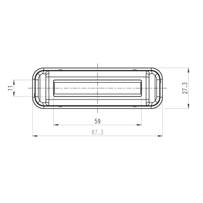 LED-Warnleuchte gelb blinkend 12V/24V (2463) ECE E20