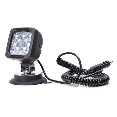 Lampa robocza 12LED z wyłącznikiem (magnes, spirala 3m z wtyczką)